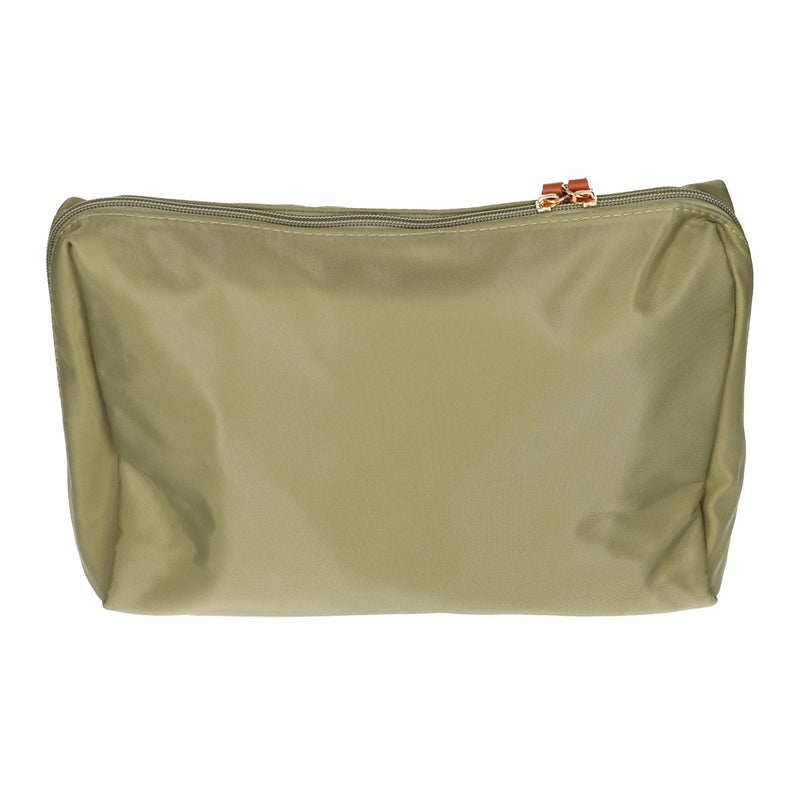 Afbeelding laden in galerijviewer, Traveller toilettas beauty bag groen bruin 30cm x 20cm
