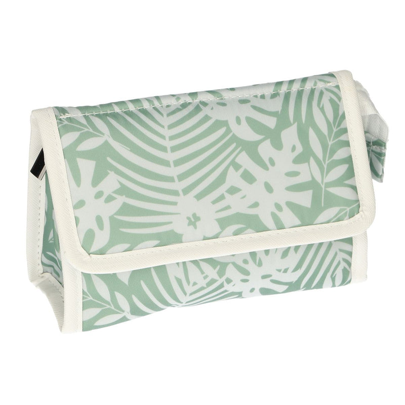 Afbeelding laden in galerijviewer, Traveller spiegeltas bladeren groen wit 16.5cm x 11cm
