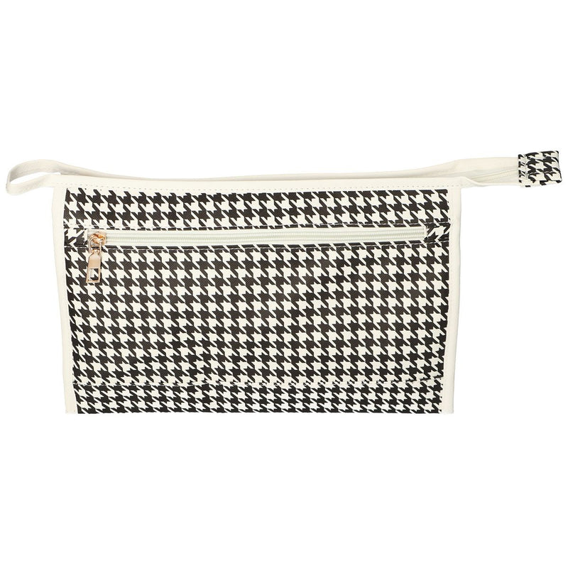 Afbeelding laden in galerijviewer, Traveller toilettas pied-de-poule 30cm x 19.5cm
