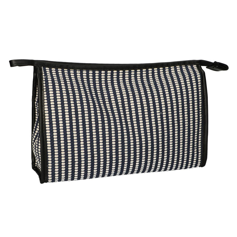 Afbeelding laden in galerijviewer, Traveller toilettas stripe blauw creme 30x20cm

