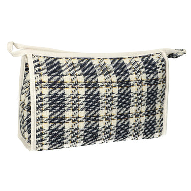 Traveller toilettas tweed ruit 26x16cm