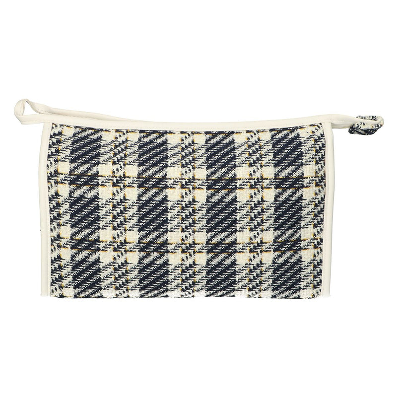 Afbeelding laden in galerijviewer, Traveller toilettas tweed ruit 26x16cm
