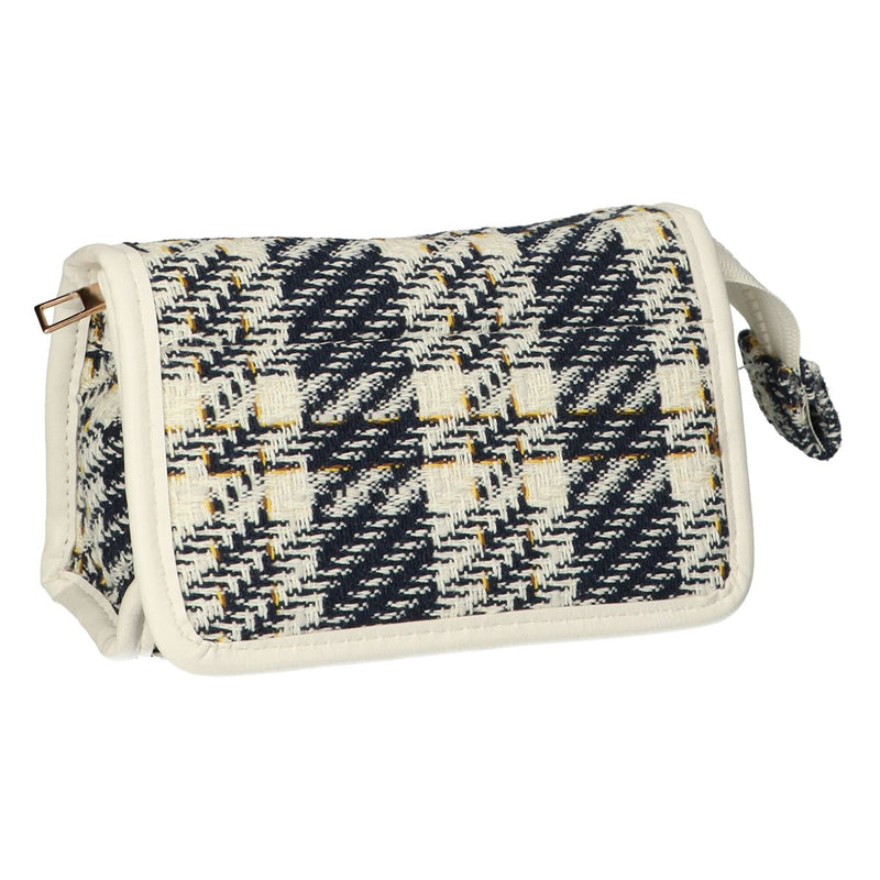 Afbeelding laden in galerijviewer, Traveller spiegeltas tweed ruit 16.5x11cm
