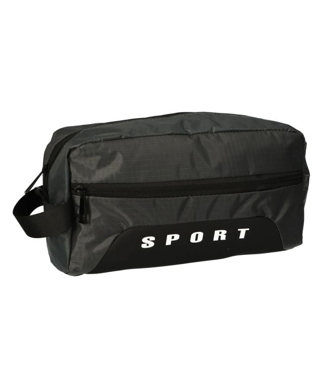 Afbeelding laden in galerijviewer, Traveller toilettas sports box donkergrijs 30x19.5cm
