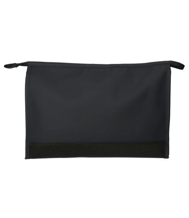 Traveller toilettas rubberen bodem zwart 35x24cm
