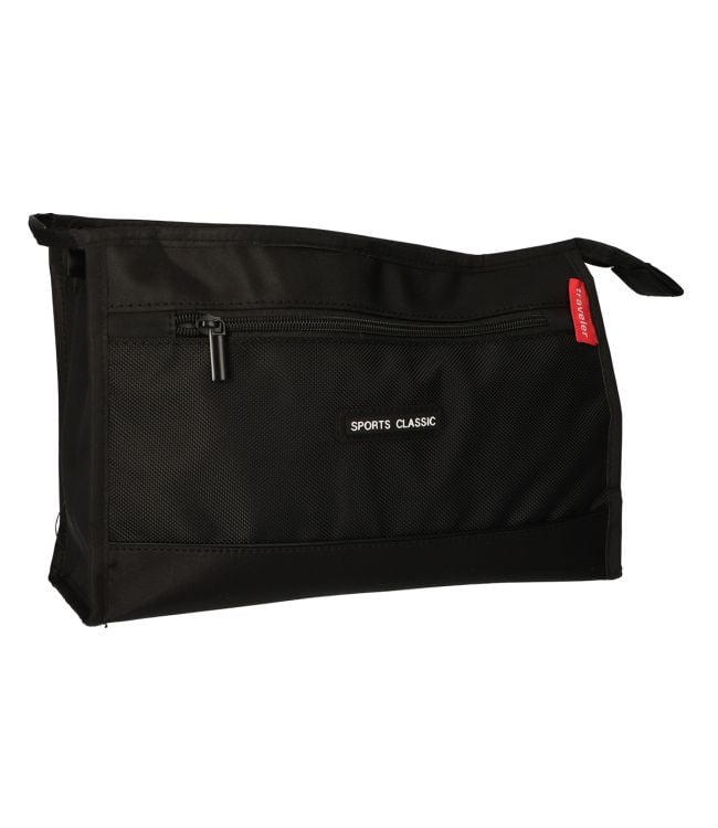 Afbeelding laden in galerijviewer, Traveller toilettas sports classic zwart 30x19.5cm
