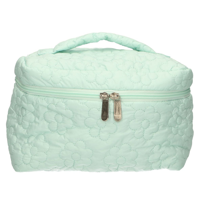 Afbeelding laden in galerijviewer, Traveller beautycase bloemen turquoise 24cm x 17cm
