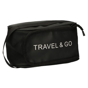 Traveller toilettas travel go zwart 15,5cm x 13,5cm