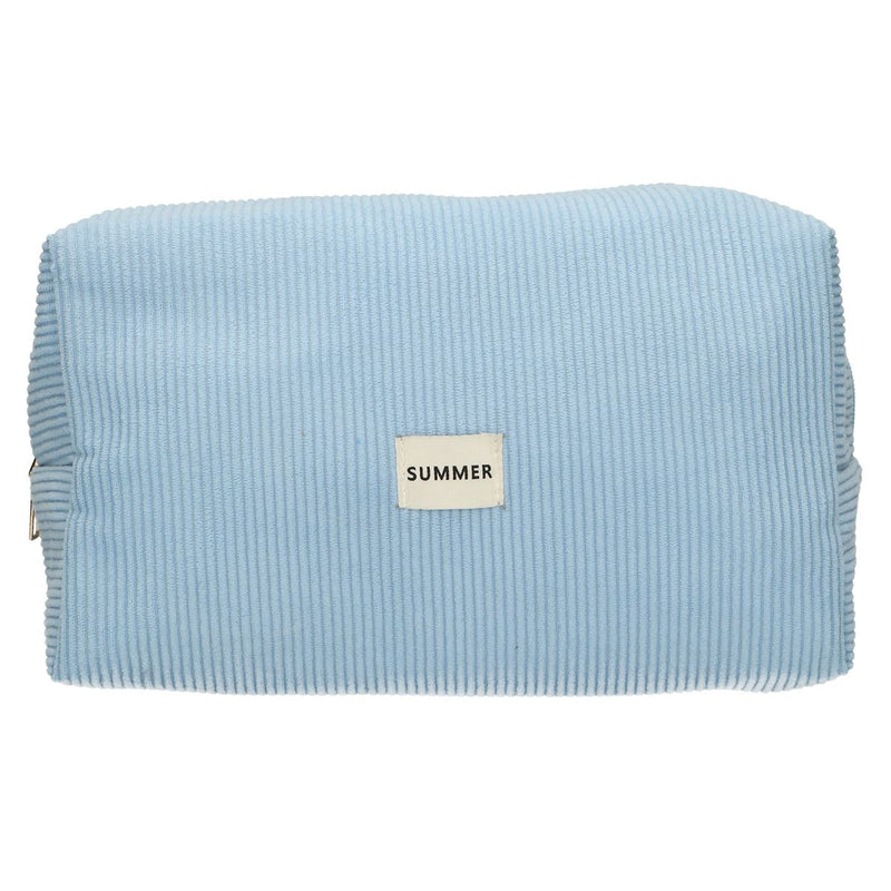 Afbeelding laden in galerijviewer, Traveller toilettas rib waterdicht blauw 24,5cm x 18,5cm
