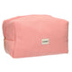 Traveller toilettas rib waterdicht roze 24,5cm x 18,5cm