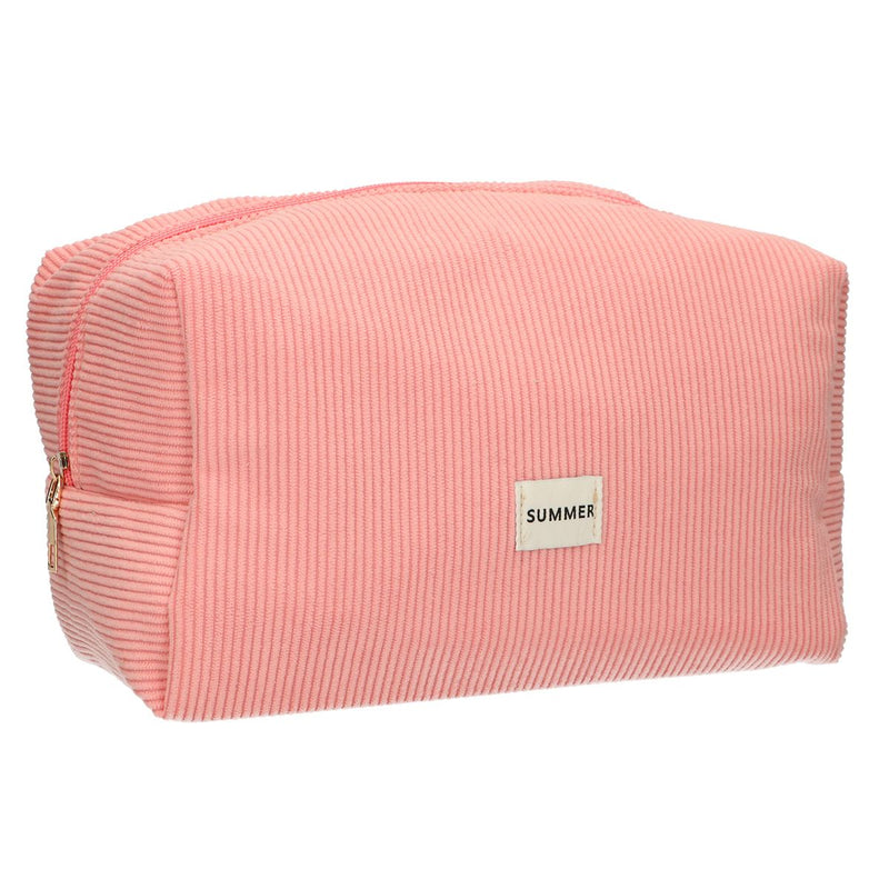 Afbeelding laden in galerijviewer, Traveller toilettas rib waterdicht roze 24,5cm x 18,5cm
