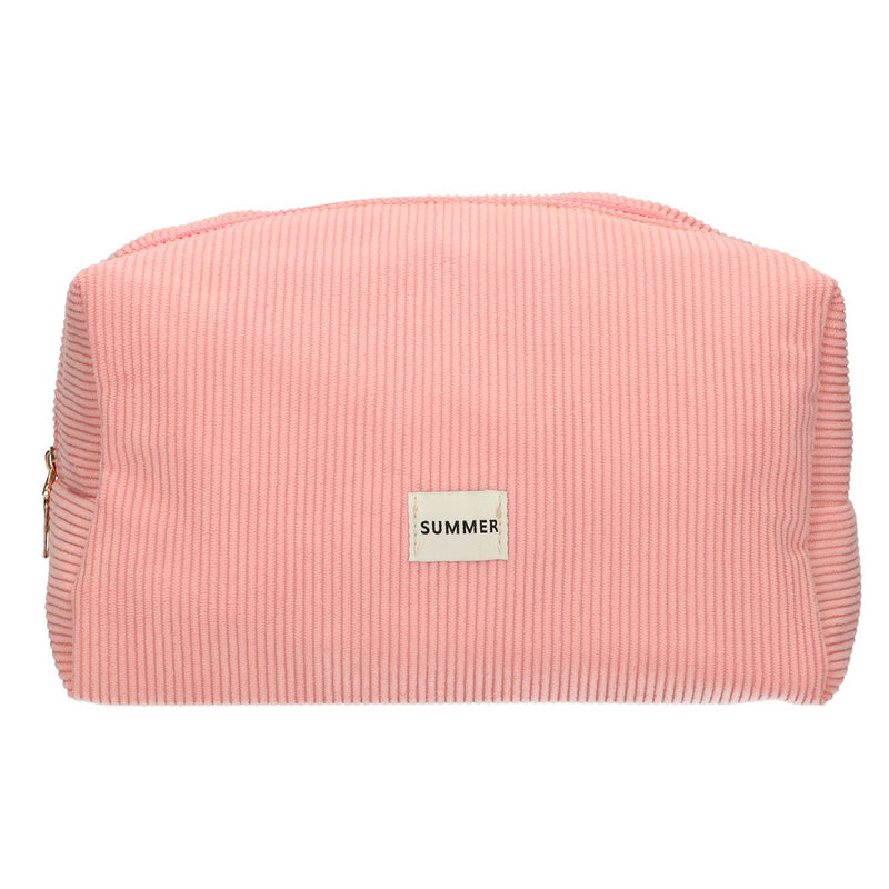 Afbeelding laden in galerijviewer, Traveller toilettas rib waterdicht roze 24,5cm x 18,5cm
