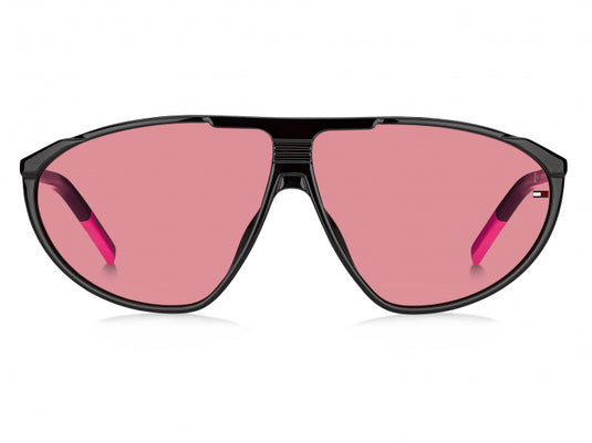 Tommy hilfiger Zonnebril 0027 S unisex cat.3 nylon zwart roze
