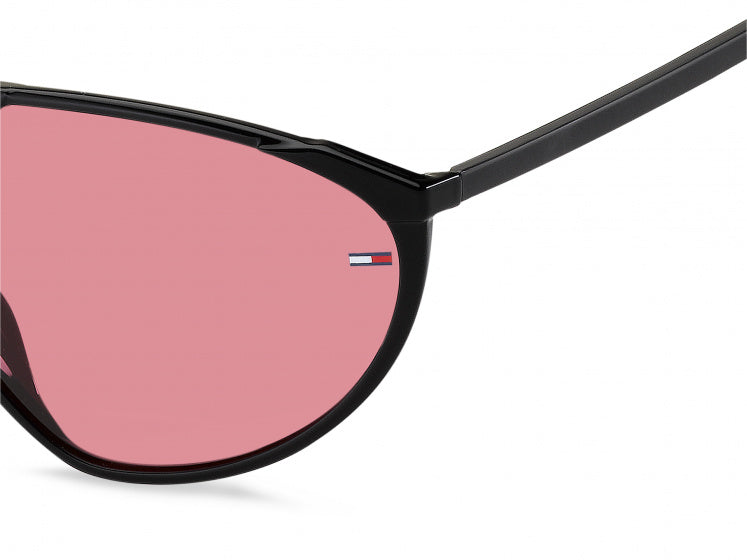 Afbeelding laden in galerijviewer, Tommy hilfiger Zonnebril 0027 S unisex cat.3 nylon zwart roze
