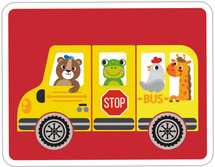 Afbeelding laden in galerijviewer, Tooky toy Educatief Houten Magneetbord Transport 80-delig

