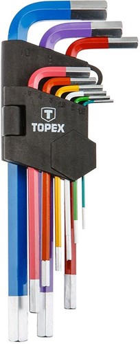Afbeelding laden in galerijviewer, Enzo topex inbusset 9 delig lang - 6479035
