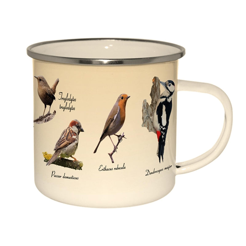 Afbeelding laden in galerijviewer, Esschert design emaille mok vogels
