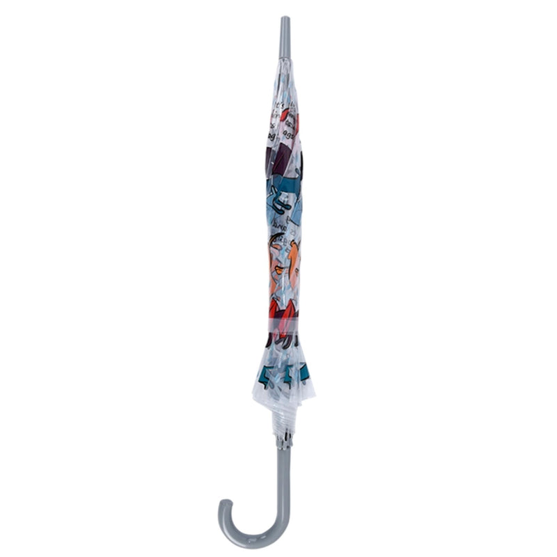 Afbeelding laden in galerijviewer, Esschert design paraplu transparant it's raining cats dogs ã˜83cm
