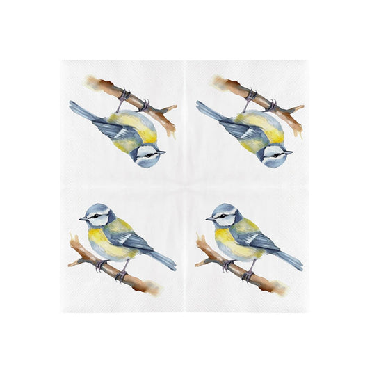 Esschert design papieren servet. pimpelmees 33x33cm