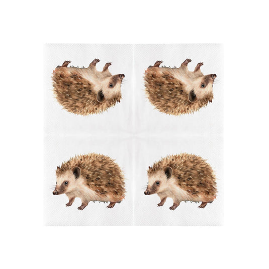 Esschert design papieren servetten egel 33x33cm fsc mix