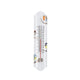 Esschert design thermometer aquarel vogels 6,3x1,0x29,5 cm ijzer