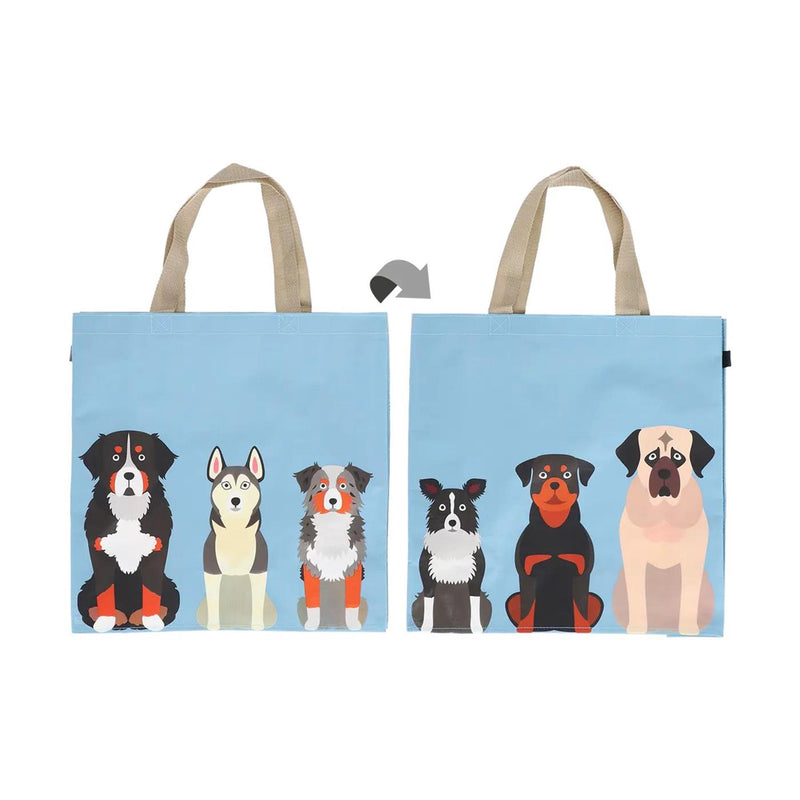 Afbeelding laden in galerijviewer, Esschert design boodschappentas honden 40x40x14,5cm
