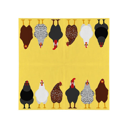 Esschert design papieren servetten kippen 33x33cm