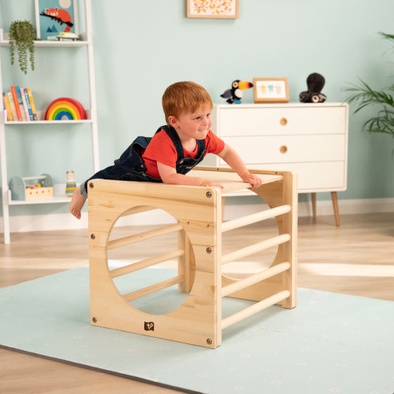Afbeelding laden in galerijviewer, Tp toys Active-Tots Klimkubus Houten Klimrek vanaf 12 Maanden

