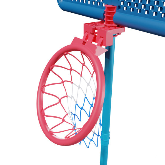 Afbeelding laden in galerijviewer, Swingball Basketbalpaal met All Surface Basis Donkerblauw Blauw
