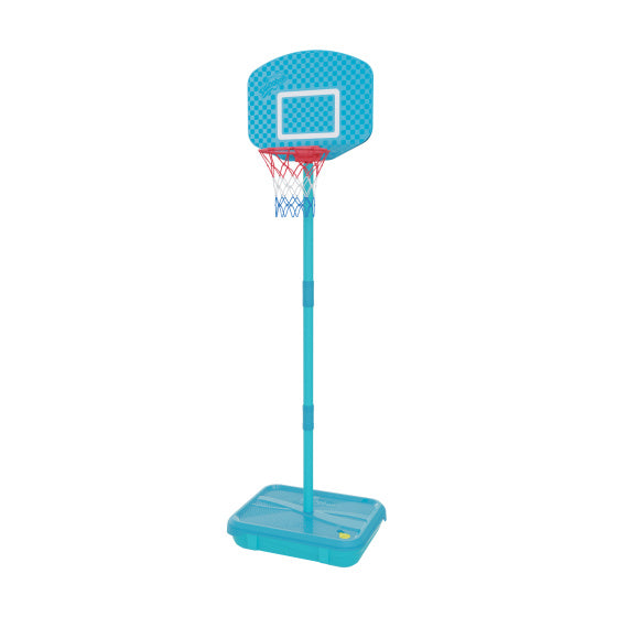 Afbeelding laden in galerijviewer, Swingball first basketbalpaal met all surface basis blauw rood
