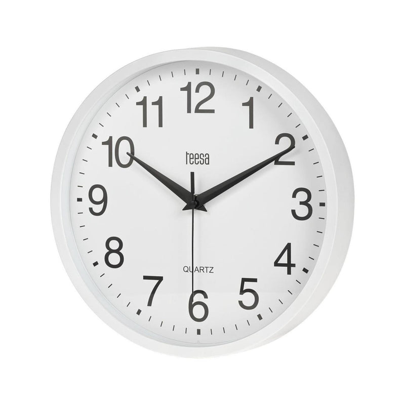 Afbeelding laden in galerijviewer, Teesa wandklok ã˜25cm wit wandklok ã˜25cm wit
