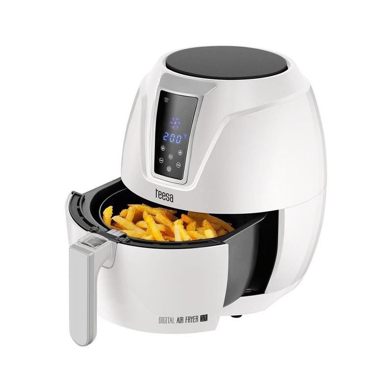 Afbeelding laden in galerijviewer, Teesa digitale air fryer heteluchtfriteuse 1400 watt 3,2l wit
