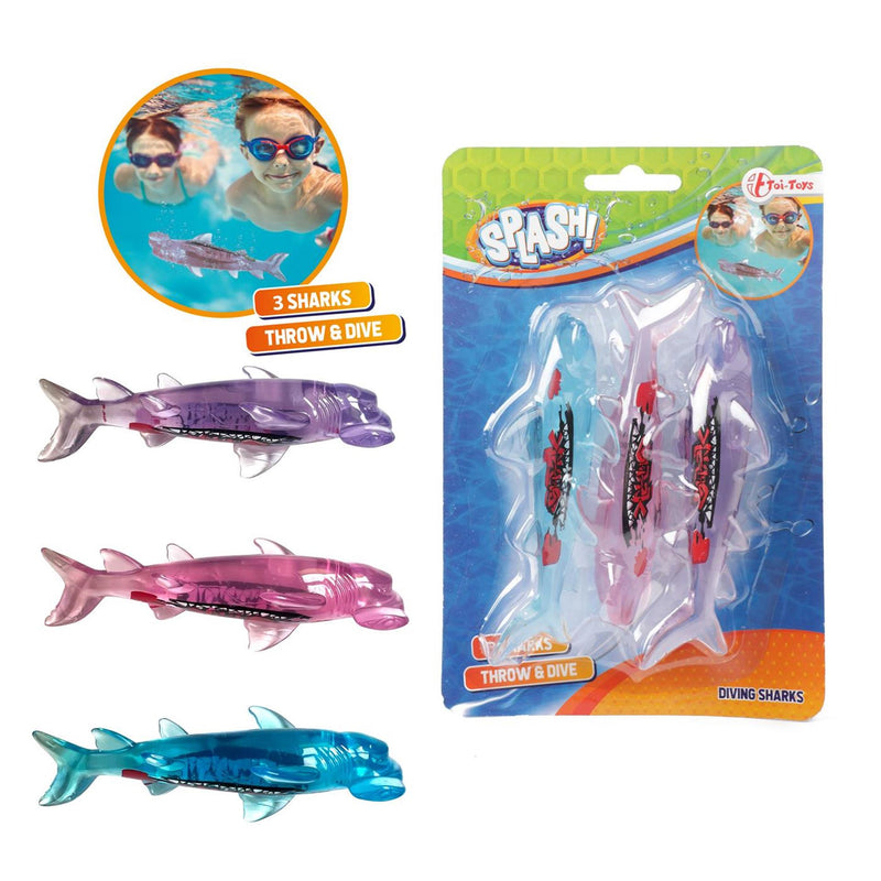 Afbeelding laden in galerijviewer, Toi-toys toi toys splash duikvissen haai set a 3
