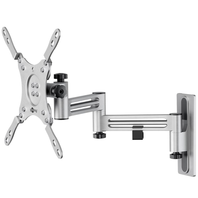 Afbeelding laden in galerijviewer, Goobay tv wall mount caravan fullmotion (m), 13 to 43 inch wandmontage (zilver)

