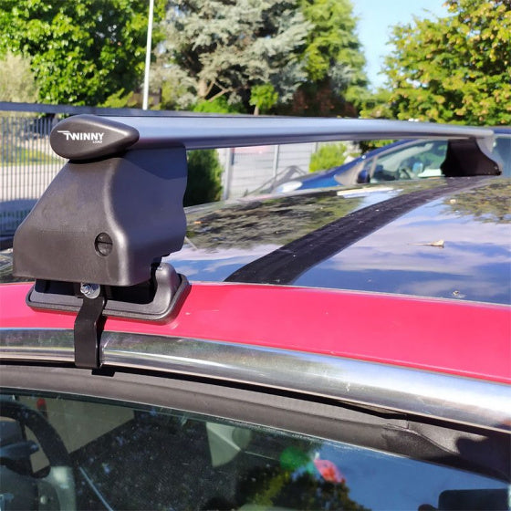 Afbeelding laden in galerijviewer, dakdragerset Fly Bar Tesla 3 aluminium zwart
