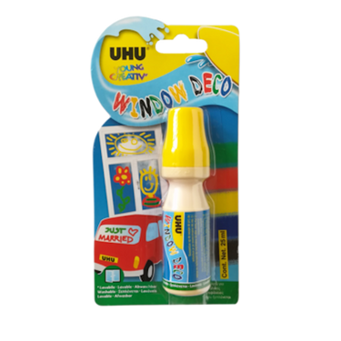 Uhu vensterstift geel 25ml