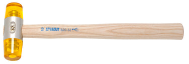 Unior tools soft face hammer 820a with wooden handle and interchangeable heads