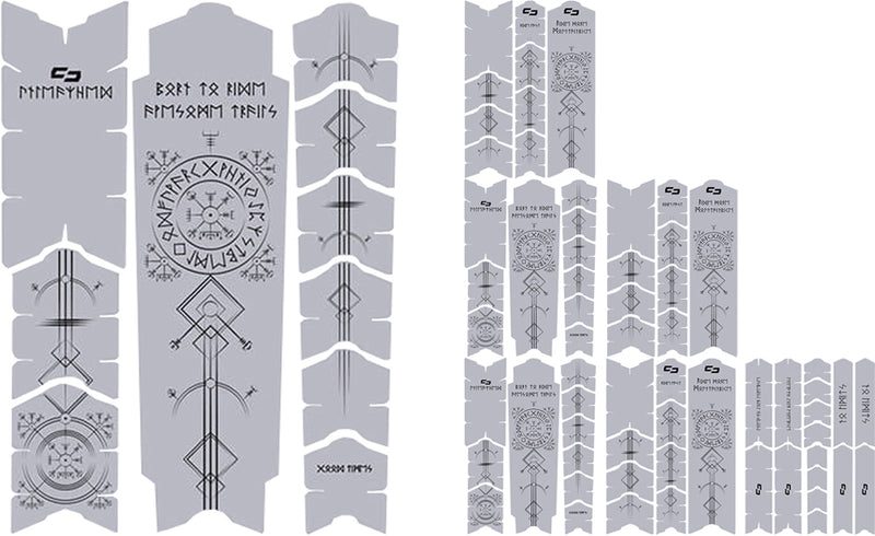 Afbeelding laden in galerijviewer, Unleazhed unscratch frame protector film - runes of shred black matt
