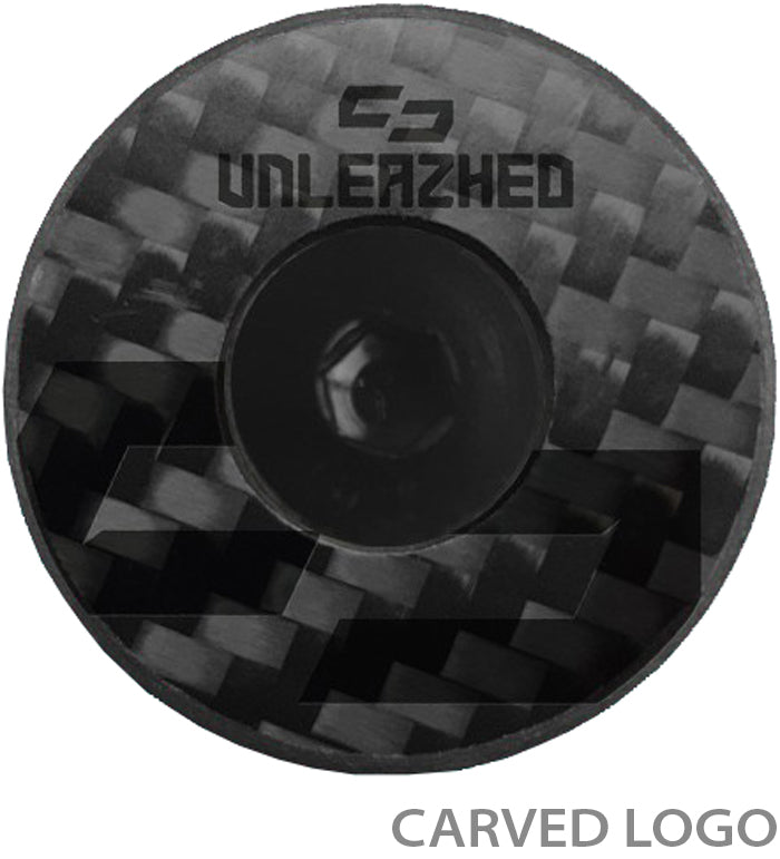Afbeelding laden in galerijviewer, Unleazhed unloose cf01 top cap carbon ahead cap
