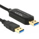 Delock data link + km switch usb 3.0 > usb 3.0 kabel (zwart, 1,5 meter)
