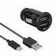 Usb a autolader + usb a naar c kabel