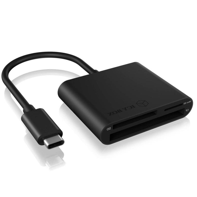 Afbeelding laden in galerijviewer, Icy box ib-cr301-c3 kaartlezer (zwart, usb type-c)

