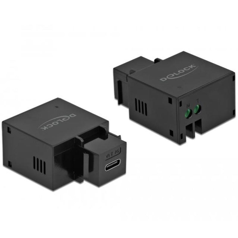 Afbeelding laden in galerijviewer, Usb c naar 2‑pins aansluitblok keystone
