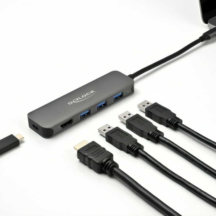 Afbeelding laden in galerijviewer, Imp usb c naar c + a + hdmi hub - 5 poorten
