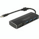 Delock usb-c 3.1 > 3x usb-a 3.0 + 1x vga usb-hub (zwart, 0,15 meter)