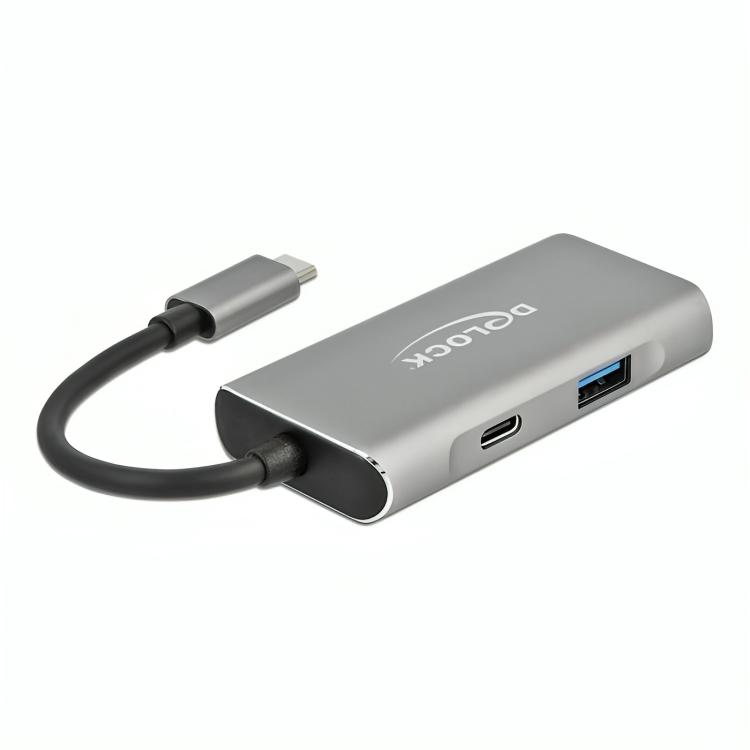 Afbeelding laden in galerijviewer, Delock external usb 3.2 gen 2 usb type-c hub usb-hub (grijs)
