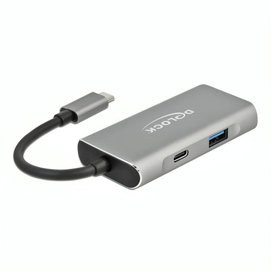 Delock external usb 3.2 gen 2 usb type-c hub usb-hub (grijs)