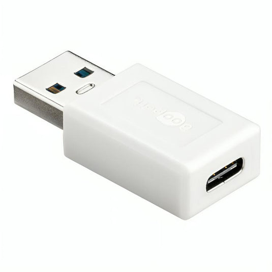 Goobay super speed adapter usb-a 3.2 > usb-c (wit)