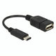 Delock usb-c 2.0 > usb-a adapter (zwart, 0,15 meter)