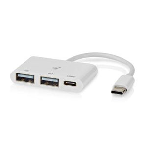 Nedis usb c naar c + a hub - 3 poorten
